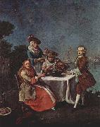 Pietro Longhi Im Gemusegarten an der Flubmundung oil painting on canvas